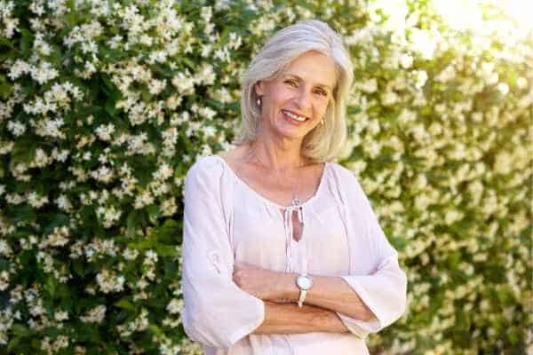 Older woman happy with urinary incontinence treatment Bognor Regis